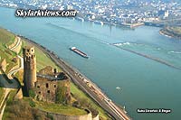 castle ruin - Rhine river - Bingen